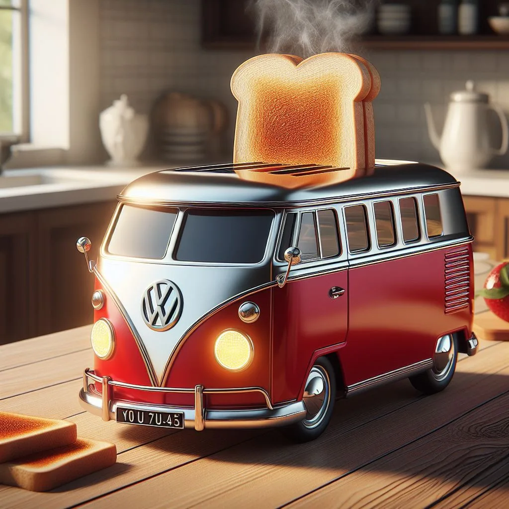 Volkswagen Bus Shaped Toasters: Crafting Timeless Breakfast Joy