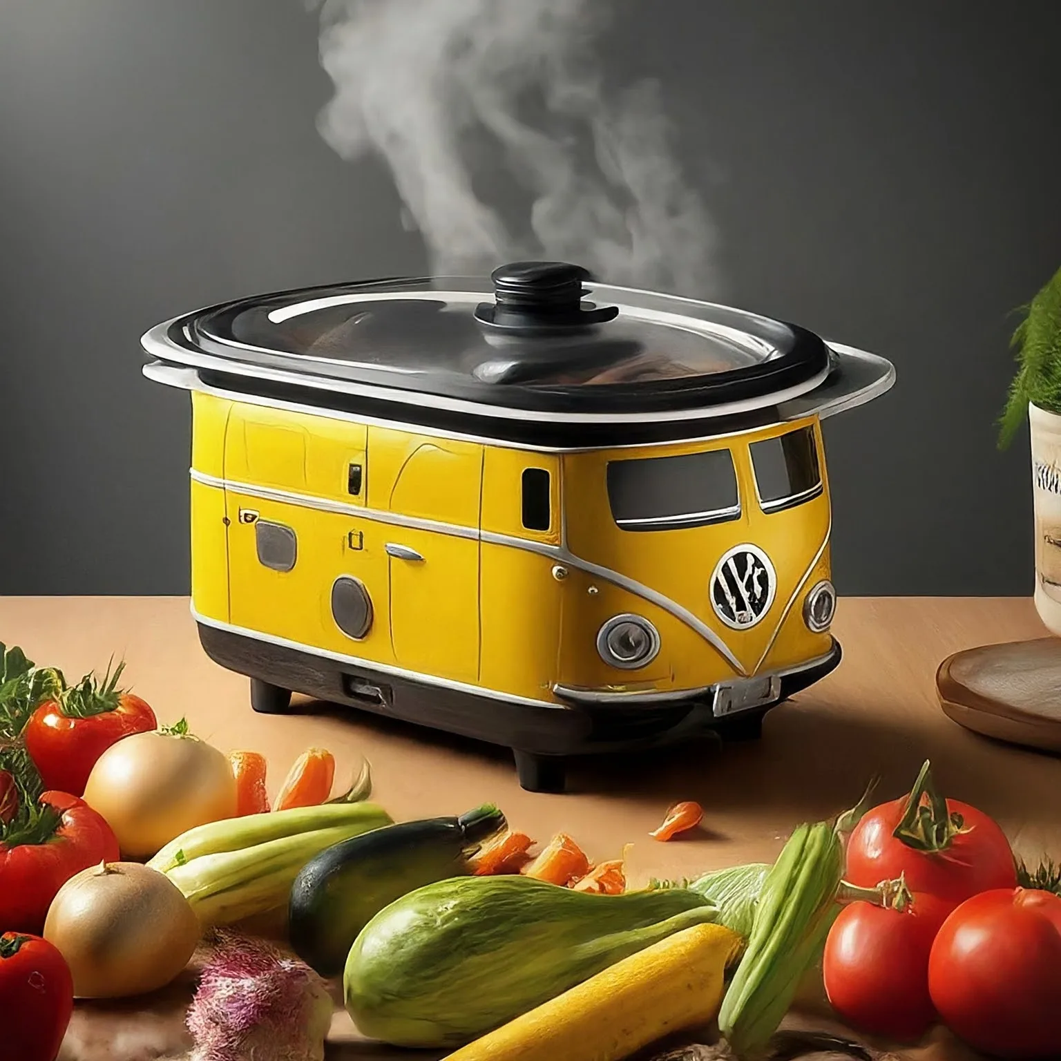 Volkswagen Bus Shaped Slow Cookers: Combining Vintage Charm with Kitchen Innovation