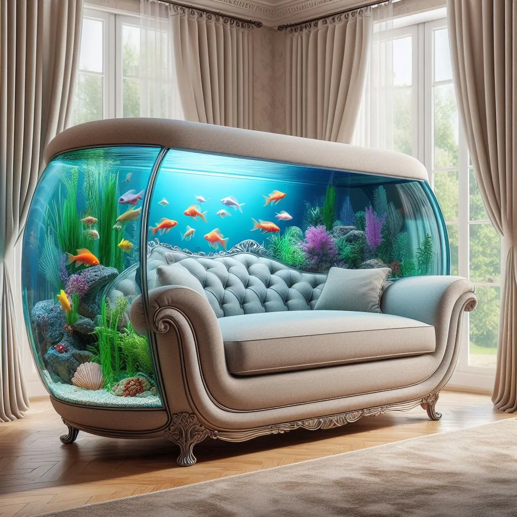 Information about the famous person Immerse yourself in relaxation: The sofa blends seamlessly with the fish tank for a tranquil living space