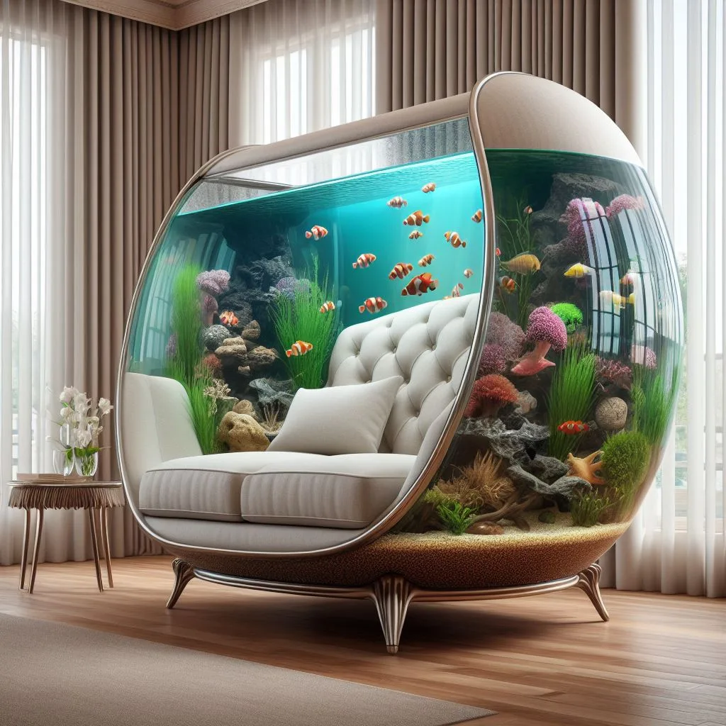 Information about the famous person Immerse yourself in relaxation: The sofa blends seamlessly with the fish tank for a tranquil living space