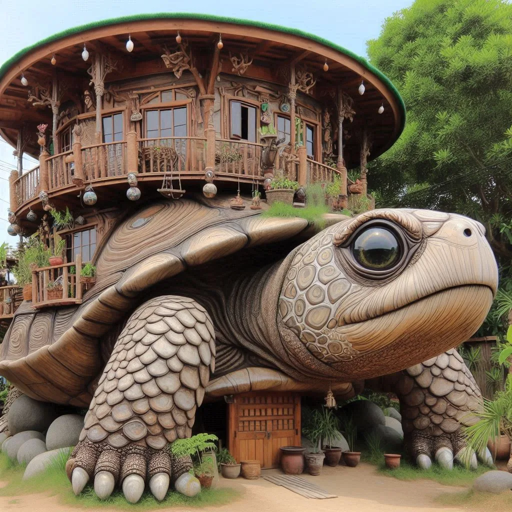 Information about the famous person Discover the Tranquility of a Turtle-Inspired Wooden Home: A Nature-Inspired Retreat
