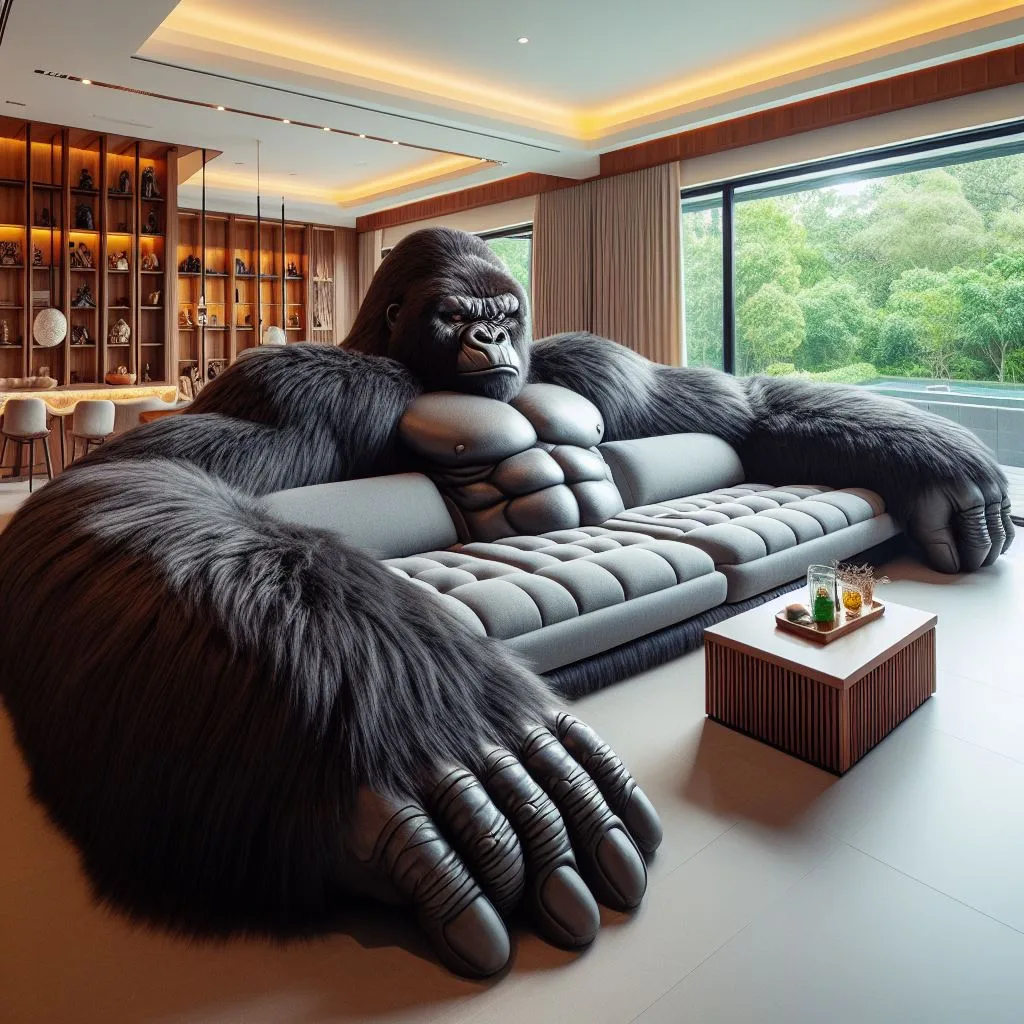 Information about the famous person Wild Comfort: Unleash Adventure with a Gorilla-Shaped Sofa