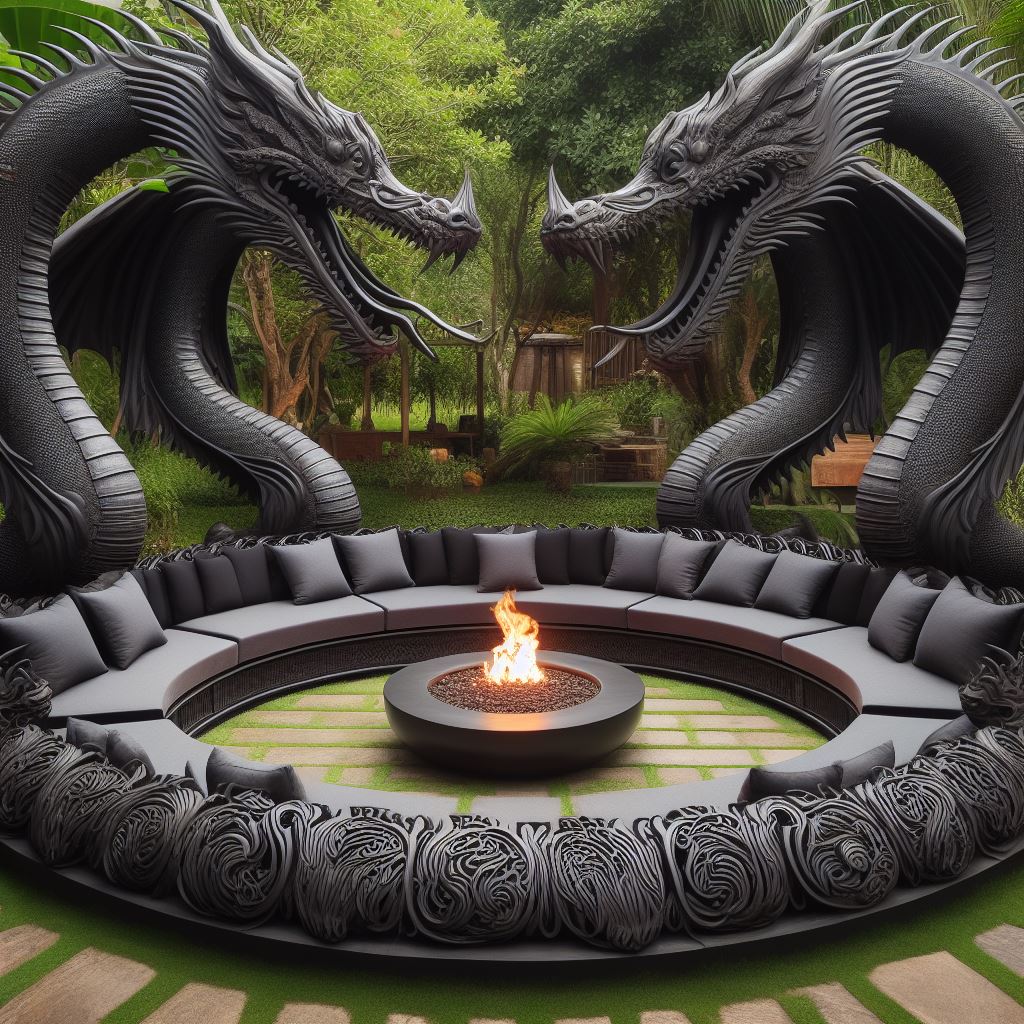 Information about the famous person Unleash Mythical Majesty: Dragon-Inspired Sofa Set for Your Porch