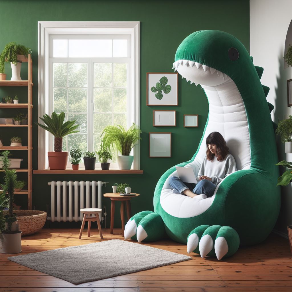 Information about the famous person Roar in Comfort: Dinosaur-Shaped Chair for a Prehistoric Touch to Your Space