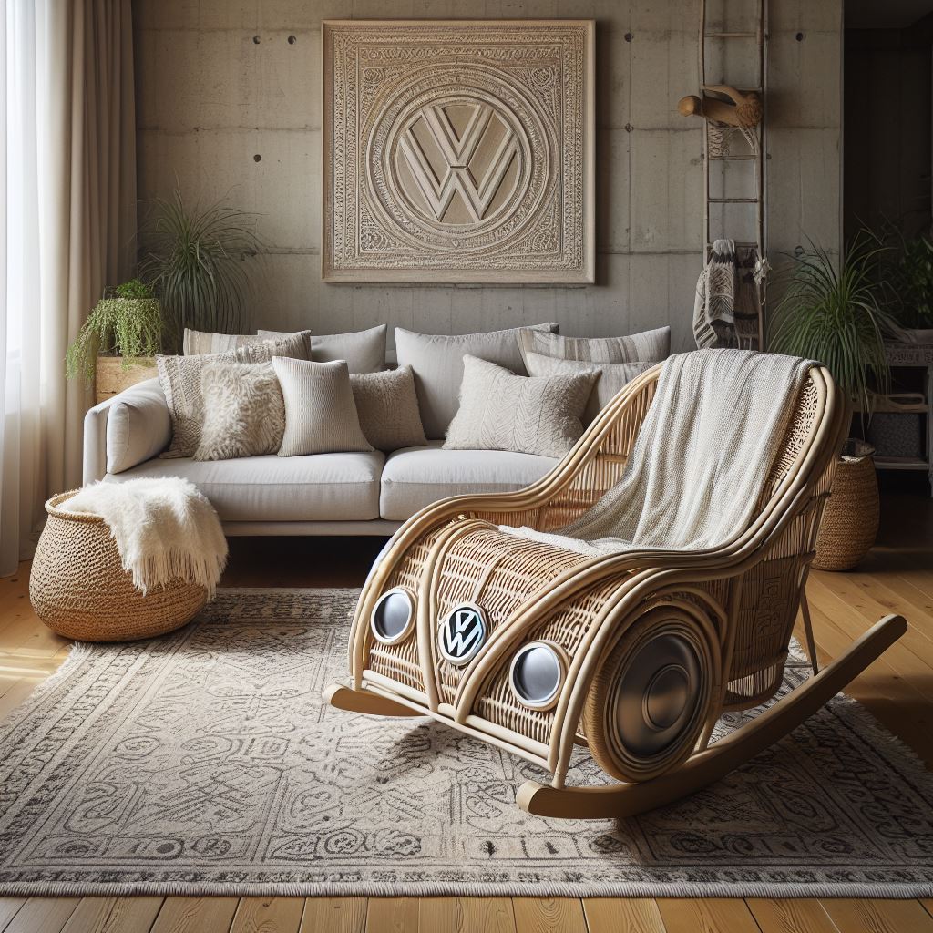 Information about the famous person Classic style: Volkswagen car-shaped rocking chair for a nostalgic relaxation experience