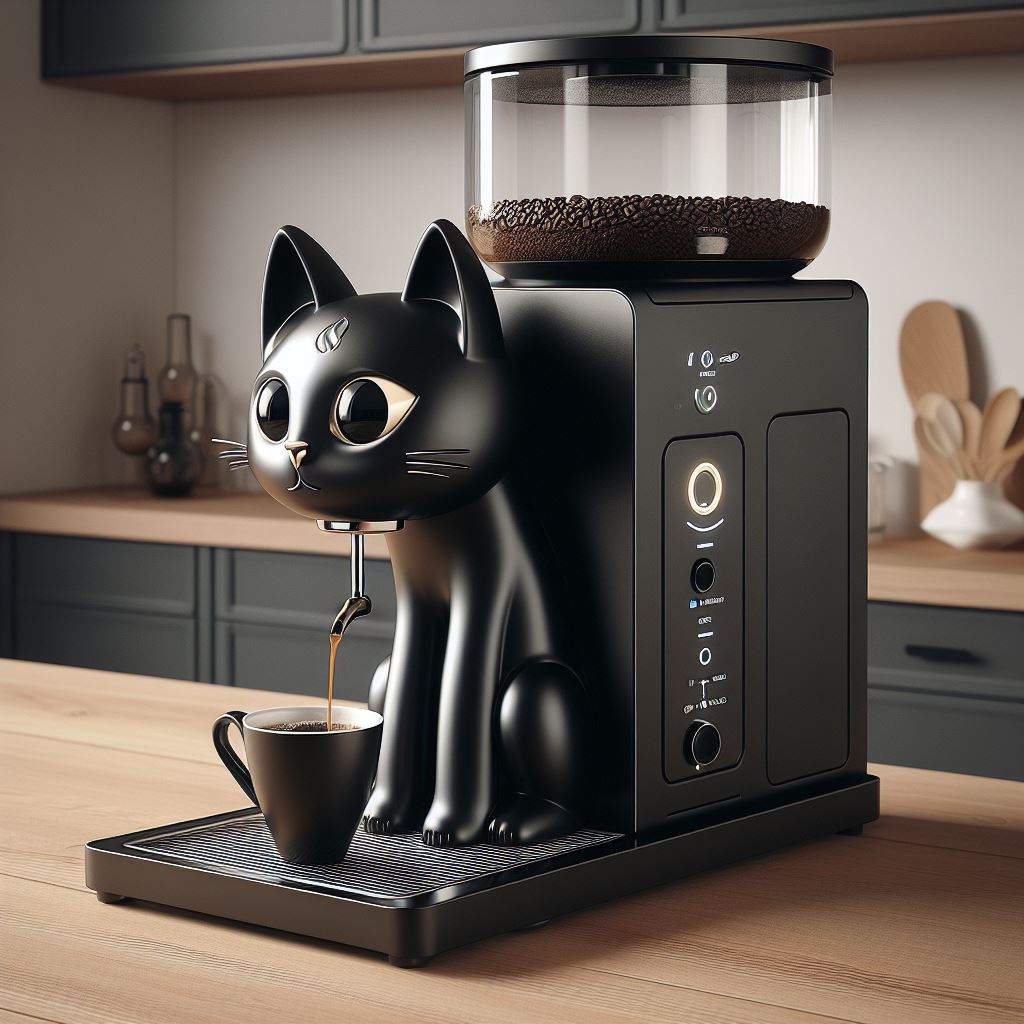 Information about the famous person Perfect Morning: Black Cat Coffee Maker for Cat Lovers