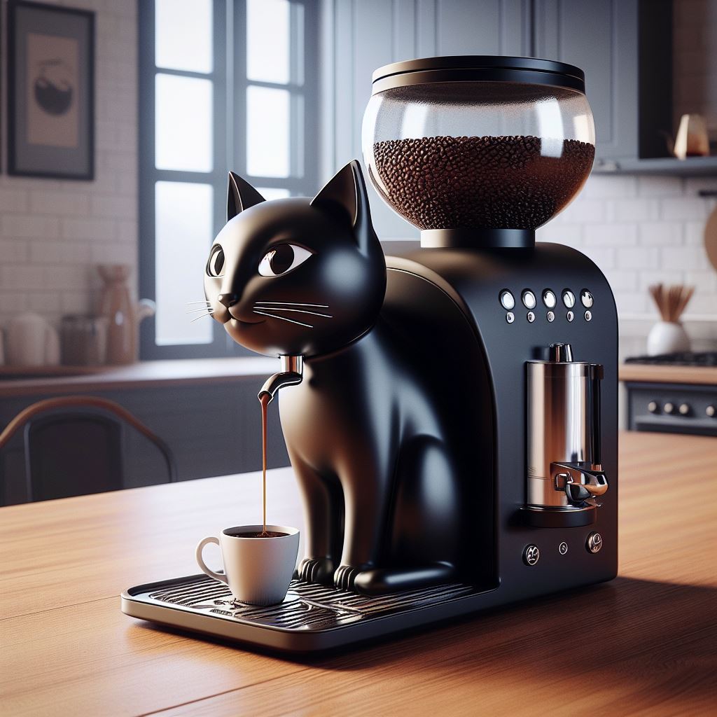 Information about the famous person Perfect Morning: Black Cat Coffee Maker for Cat Lovers