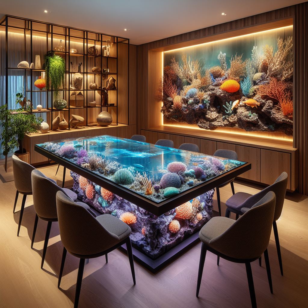 Information about the famous person Aquatic Elegance: Fish Tank Table for a Tranquil and Captivating Living Space