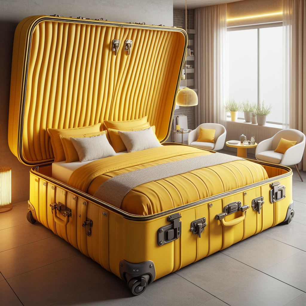 Information about the famous person Sleep in Style: The Suitcase Bed for Adventurous Dreamers