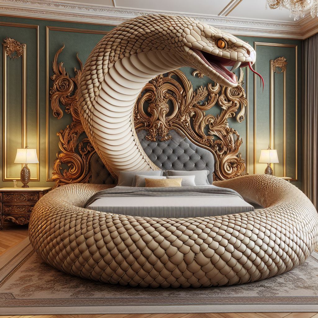 Information about the famous person Snake-inspired bed: For a unique and cozy sleep experience