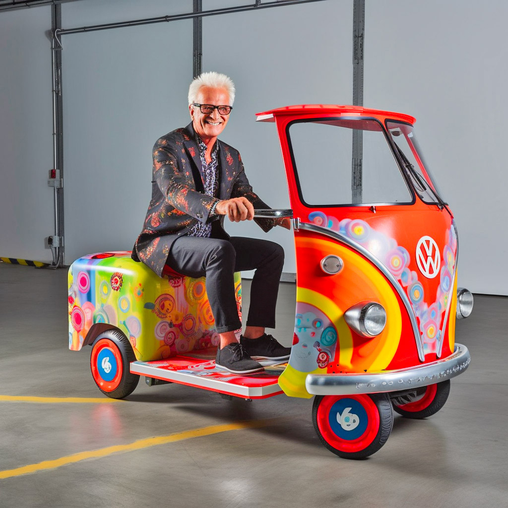 Information about the famous person Groovy Rides: Volkswagen Hippy Van Mobility Scooters for Retro Style and Freedom