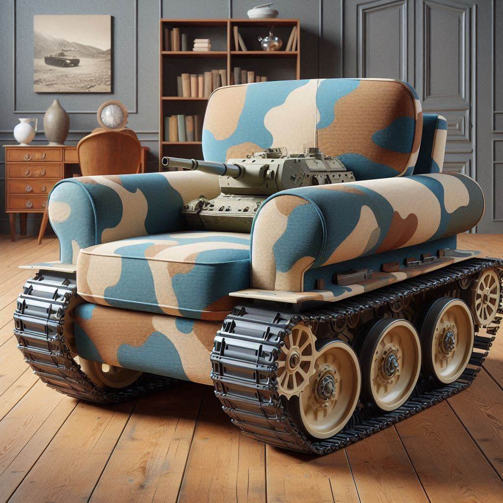 Information about the famous person Command Your Comfort with a Tank Shaped Recliner: Bold and Unique Seating