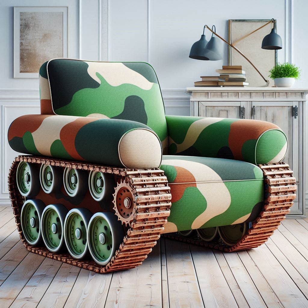 Information about the famous person Command Your Comfort with a Tank Shaped Recliner: Bold and Unique Seating