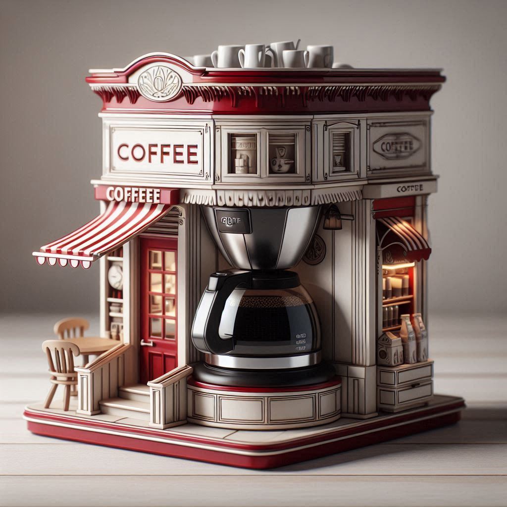 Information about the famous person Bring the Café Home: Brew in Style with a Coffee Shop Shaped Coffee Maker