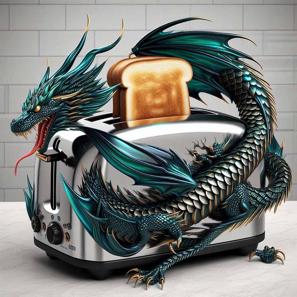 Information about the famous person Release the heat: Transform your unique kitchen with this dragon shaped toaster