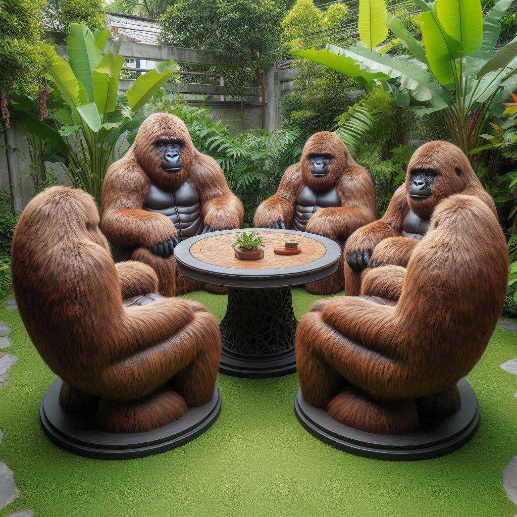 Information about the famous person Transform Your Outdoor Space with a Gorilla Shaped Patio Set: Unique and Bold Design