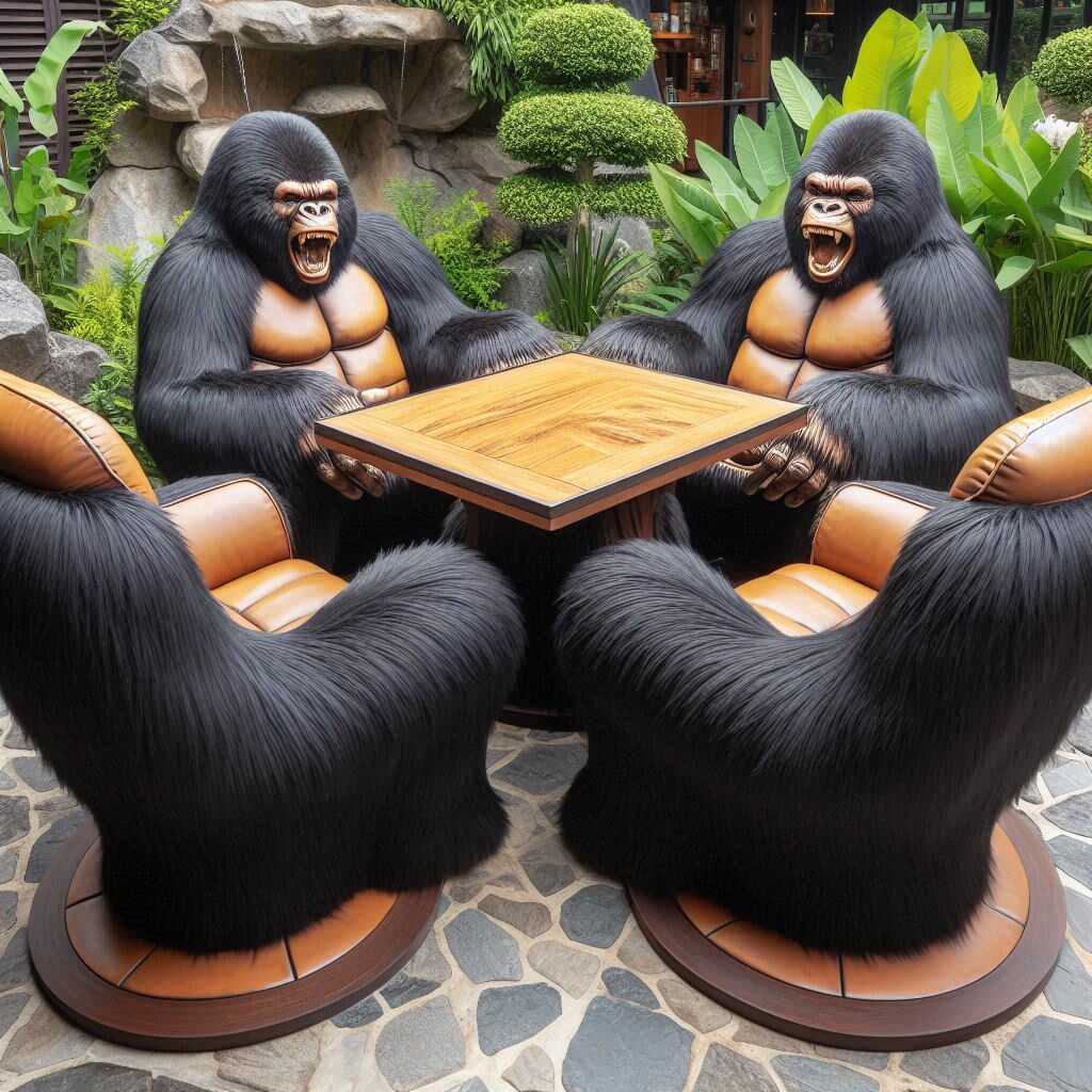 Information about the famous person Transform Your Outdoor Space with a Gorilla Shaped Patio Set: Unique and Bold Design