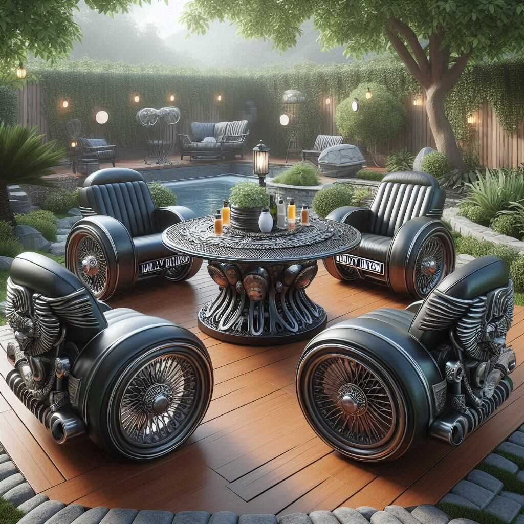 Information about the famous person Upgrade your space with the Harley Davidson Patio Set: Stylish and durable furniture