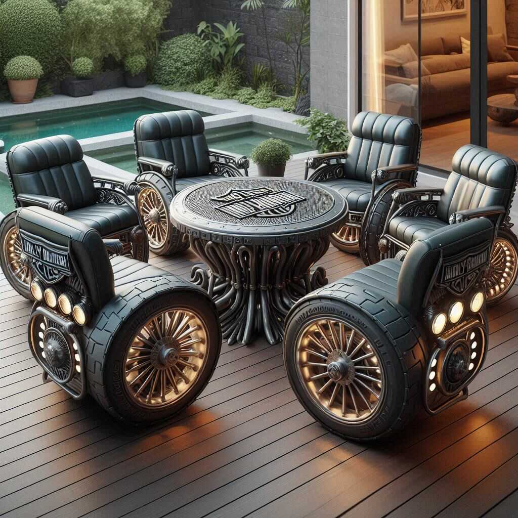 Information about the famous person Upgrade your space with the Harley Davidson Patio Set: Stylish and durable furniture