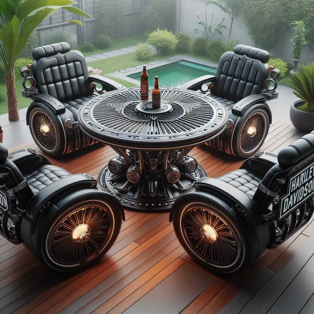 Information about the famous person Upgrade your space with the Harley Davidson Patio Set: Stylish and durable furniture