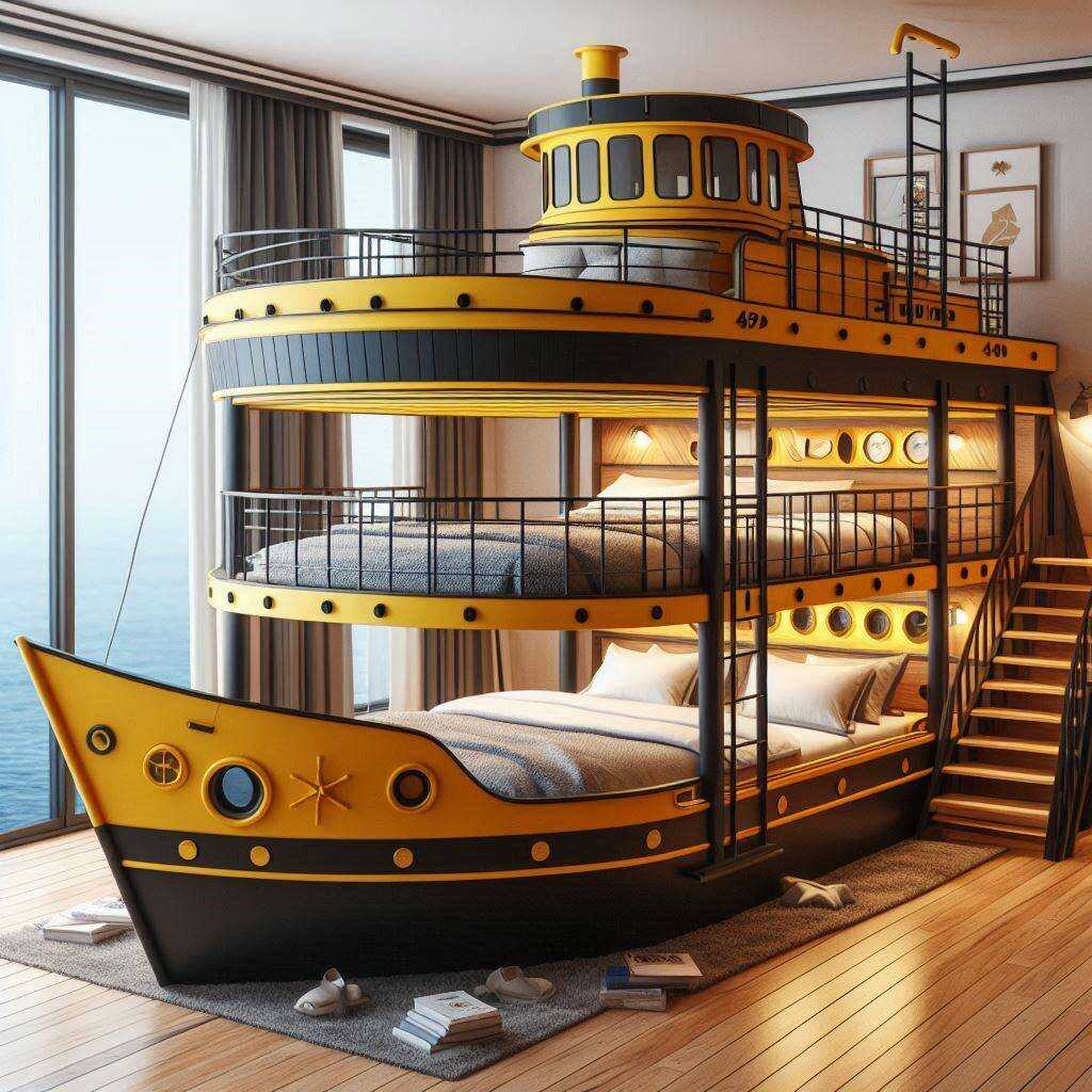 Information about the famous person Transform Your Child's Room with a Boat Shaped Bunk Bed: Adventure and Fun Combined