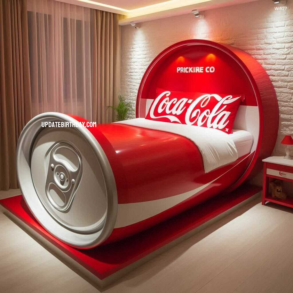 Information about the famous person Relax in Style with a Coca-Cola Inspired Bed: A Unique Addition to Your Bedroom