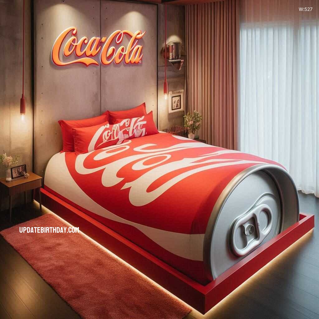 Information about the famous person Relax in Style with a Coca-Cola Inspired Bed: A Unique Addition to Your Bedroom