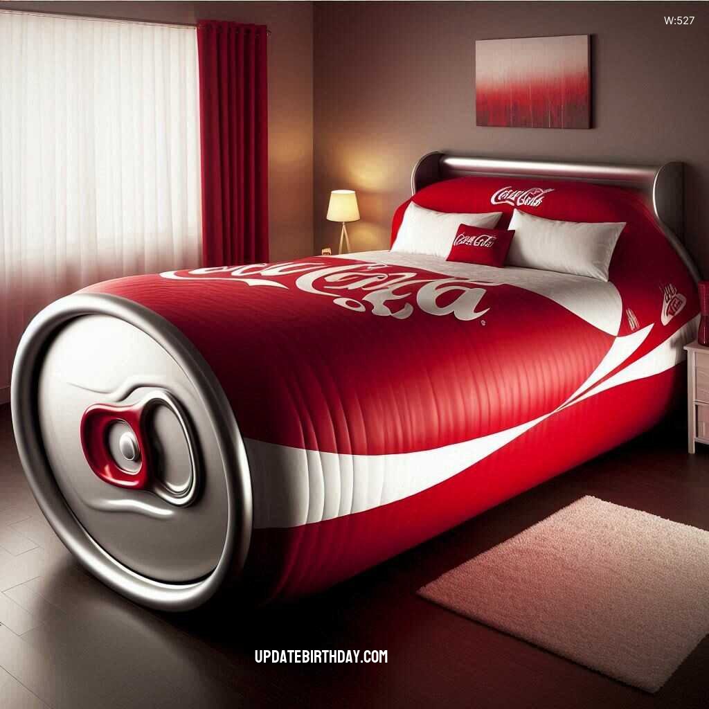 Information about the famous person Relax in Style with a Coca-Cola Inspired Bed: A Unique Addition to Your Bedroom