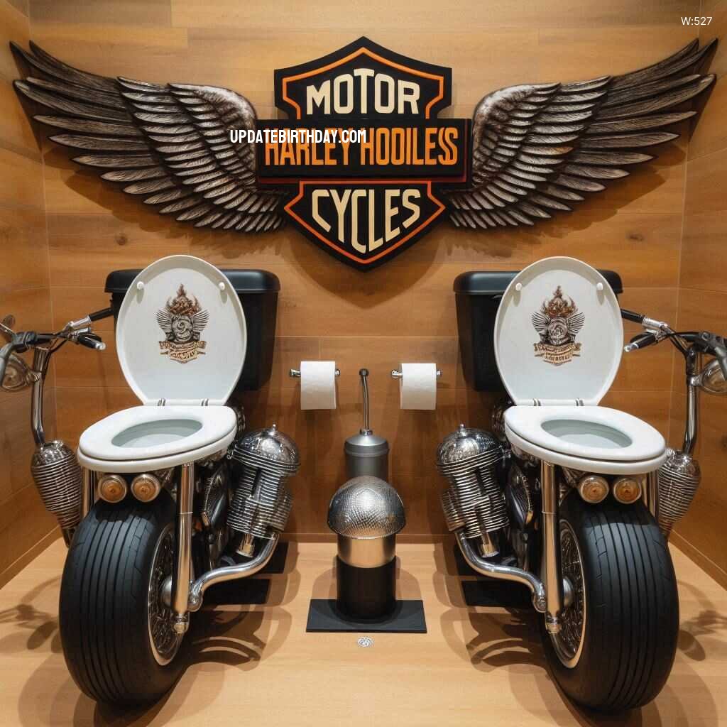 Information about the famous person Rev Up Your Bathroom: Harley Davidson-Shaped Double Toilet for Motorcycle Enthusiasts