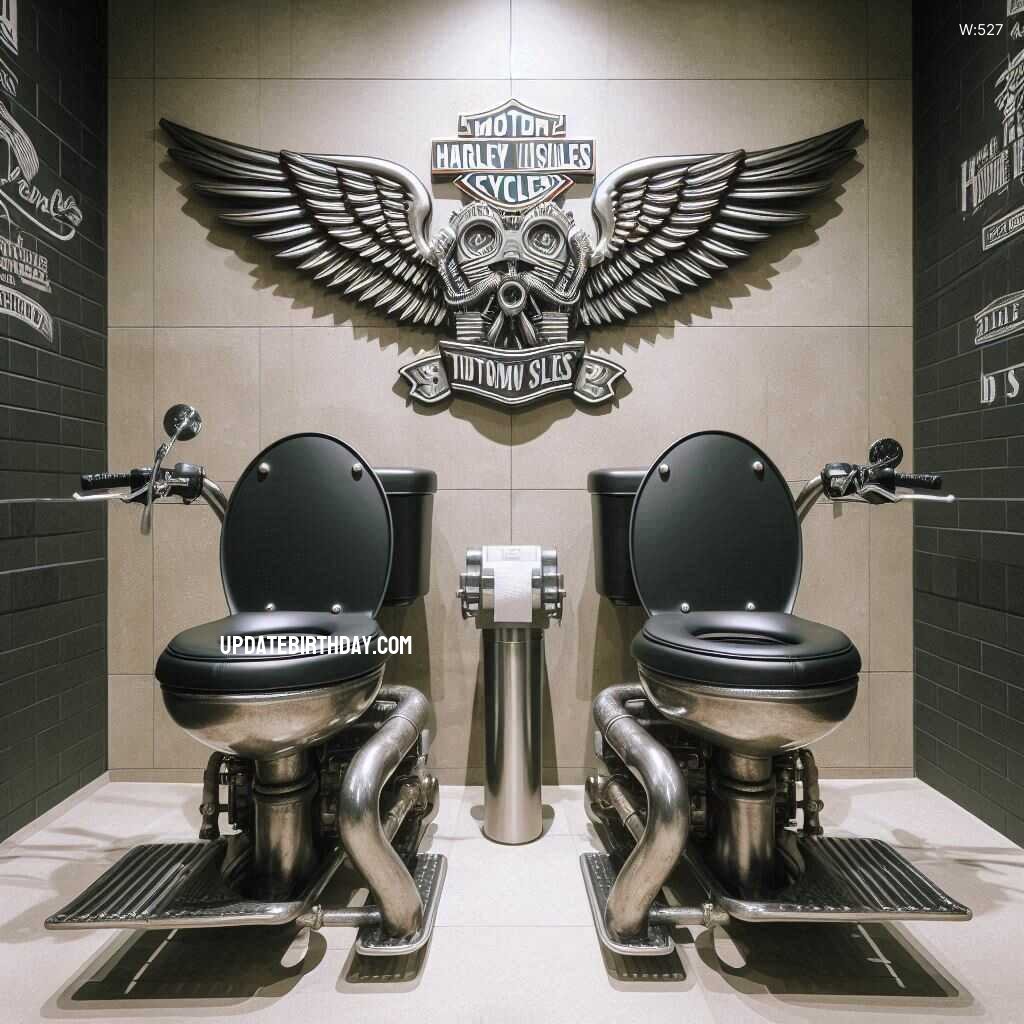 Information about the famous person Rev Up Your Bathroom: Harley Davidson-Shaped Double Toilet for Motorcycle Enthusiasts