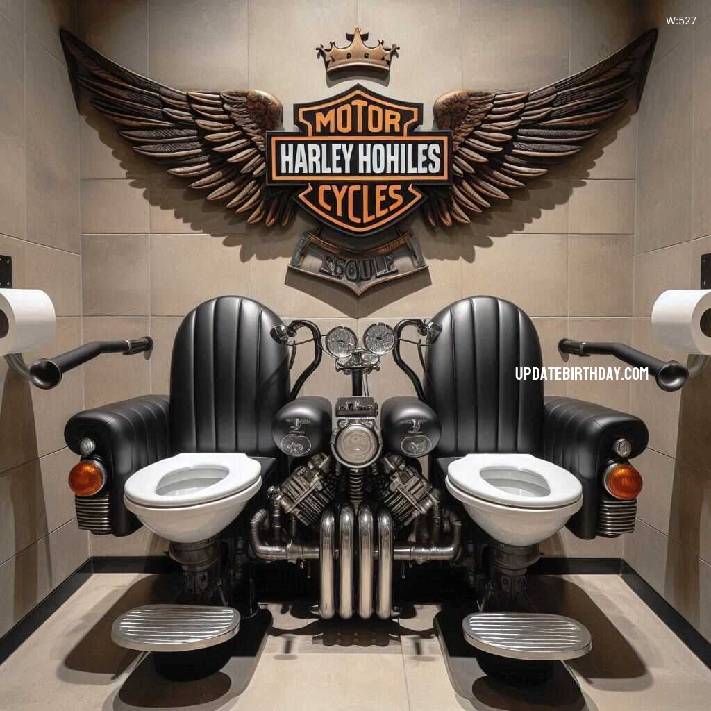 Information about the famous person Rev Up Your Bathroom: Harley Davidson-Shaped Double Toilet for Motorcycle Enthusiasts