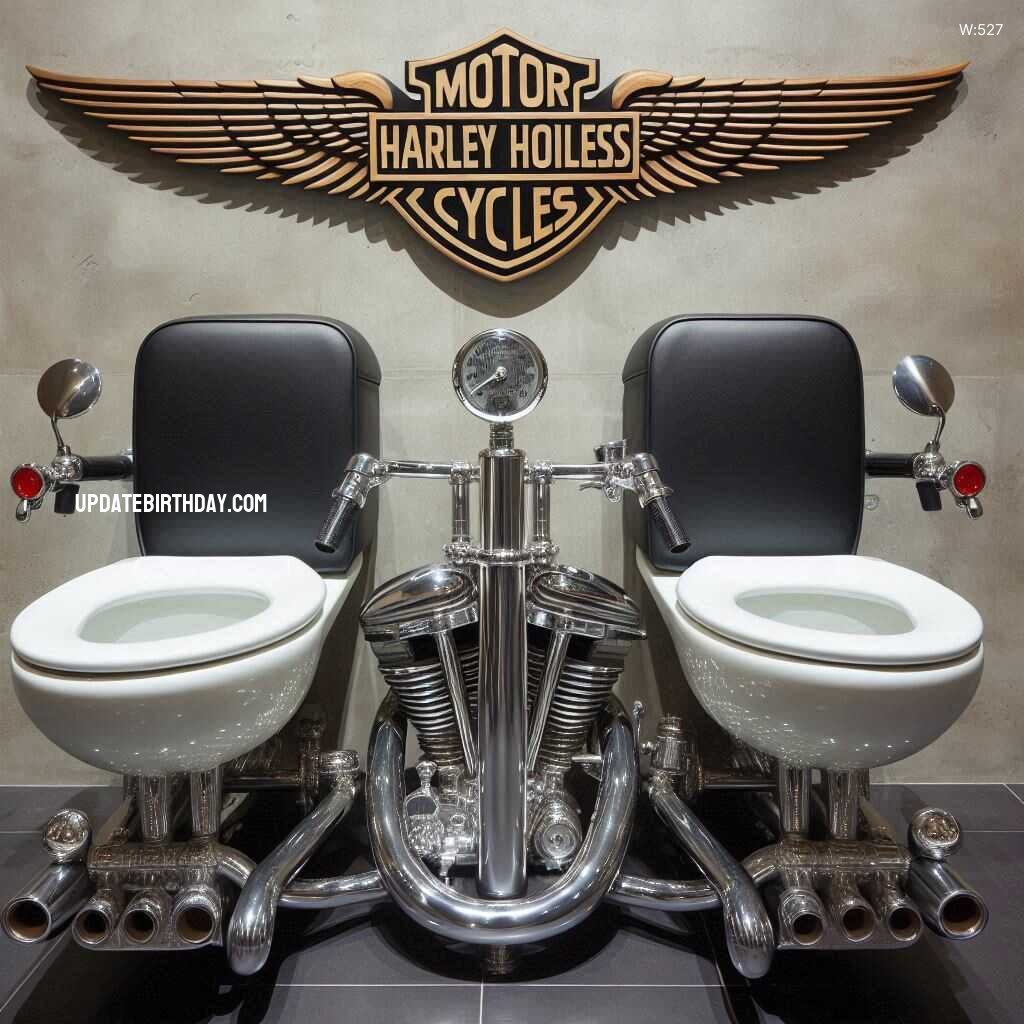 Information about the famous person Rev Up Your Bathroom: Harley Davidson-Shaped Double Toilet for Motorcycle Enthusiasts