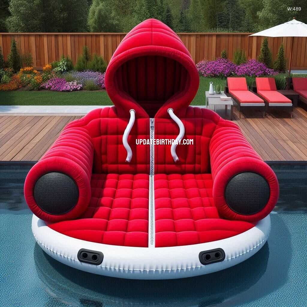 Information about the famous person Relax in Style with a Hoodie Shaped Inflatable Float: Unique Comfort for Water Fun