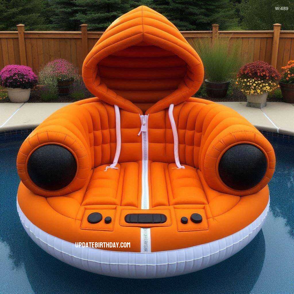 Information about the famous person Relax in Style with a Hoodie Shaped Inflatable Float: Unique Comfort for Water Fun