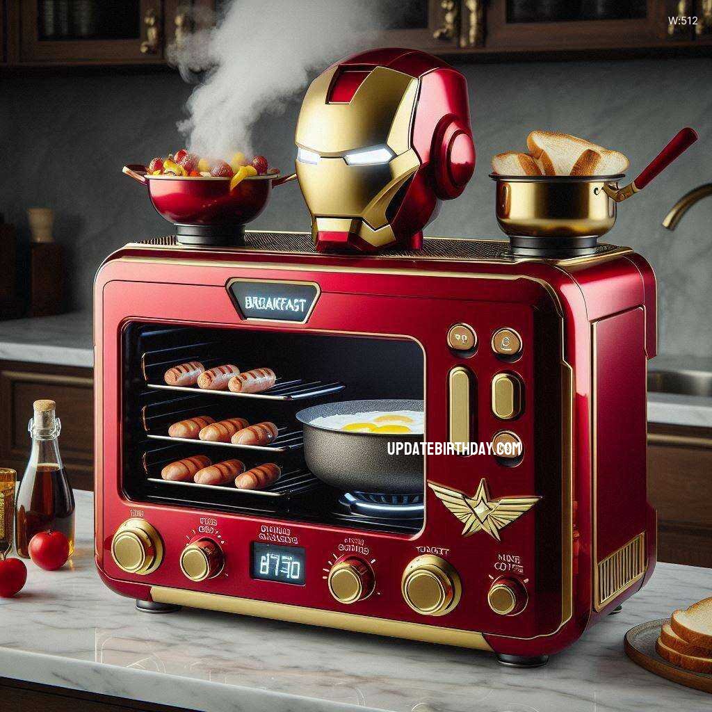 Information about the famous person Iron Man Inspired Breakfast Station: Start Your Day Like a Superhero with Futuristic Flair