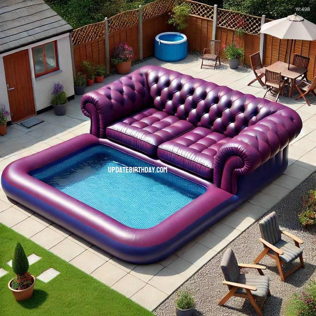 Information about the famous person Cool Off in Style with an Inflatable Sofa Swimming Pool: The Ultimate in Comfort and Fun for Hot Days