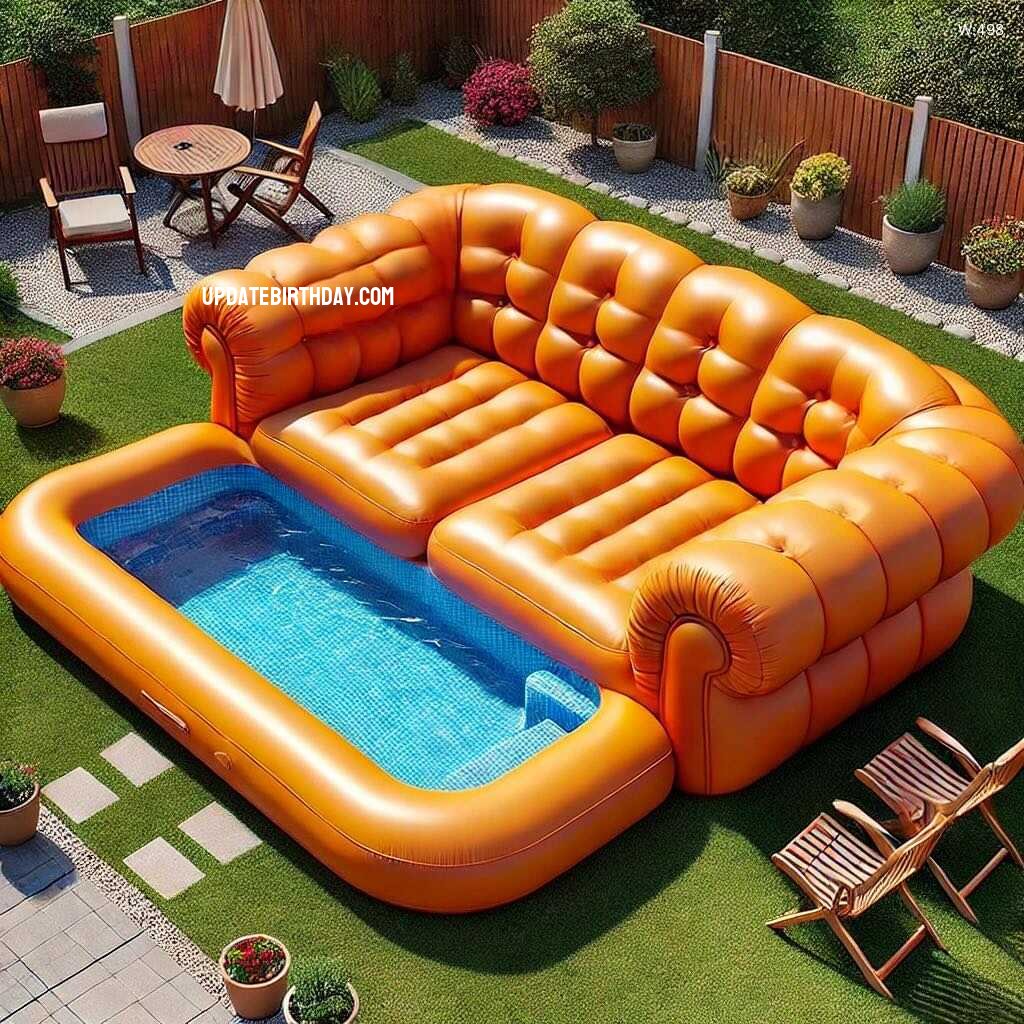 Information about the famous person Cool Off in Style with an Inflatable Sofa Swimming Pool: The Ultimate in Comfort and Fun for Hot Days