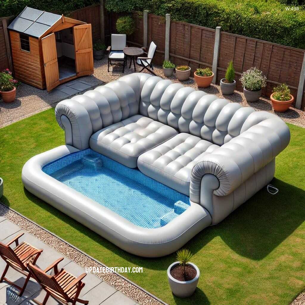 Information about the famous person Cool Off in Style with an Inflatable Sofa Swimming Pool: The Ultimate in Comfort and Fun for Hot Days