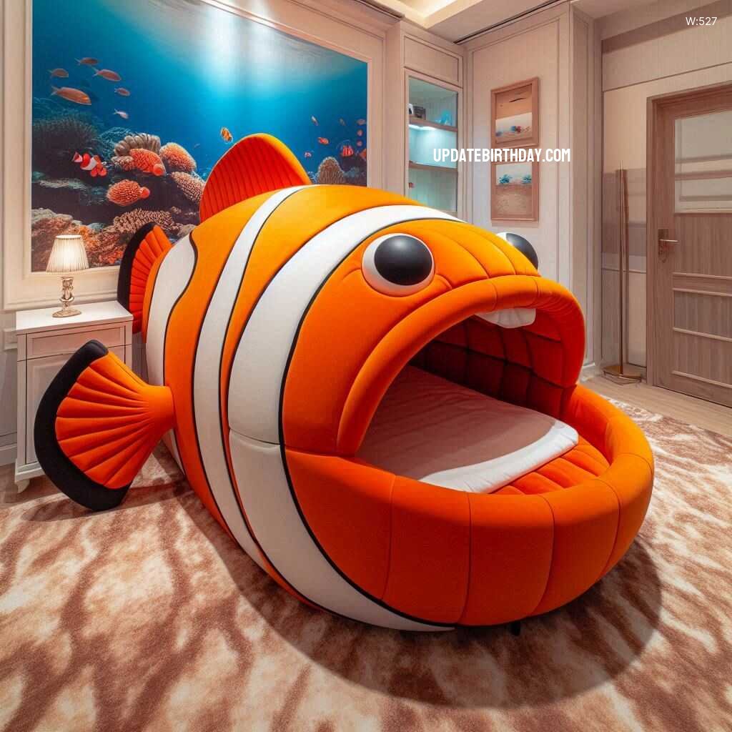 Information about the famous person Dive Into Comfort: Sea Creature Shaped Bed for an Ocean-Themed Bedroom