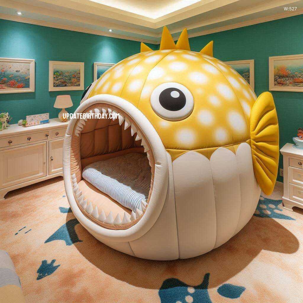 Information about the famous person Dive Into Comfort: Sea Creature Shaped Bed for an Ocean-Themed Bedroom