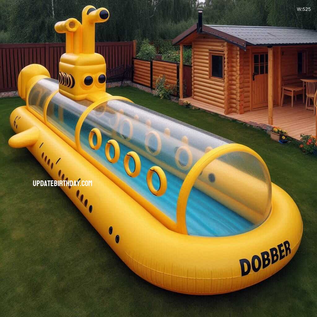 Information about the famous person Make a Splash with a Submarine-Shaped Inflatable Swimming Pool: Dive into Fun!