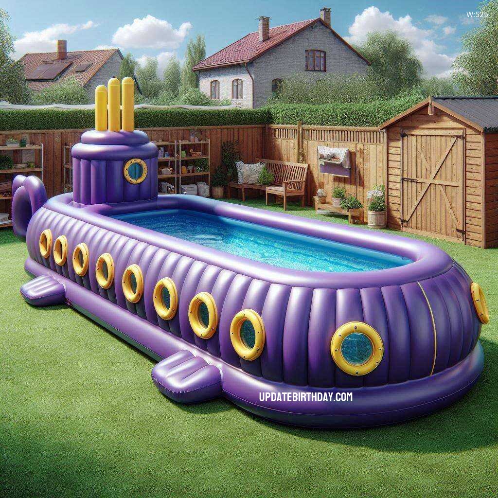 Information about the famous person Make a Splash with a Submarine-Shaped Inflatable Swimming Pool: Dive into Fun!