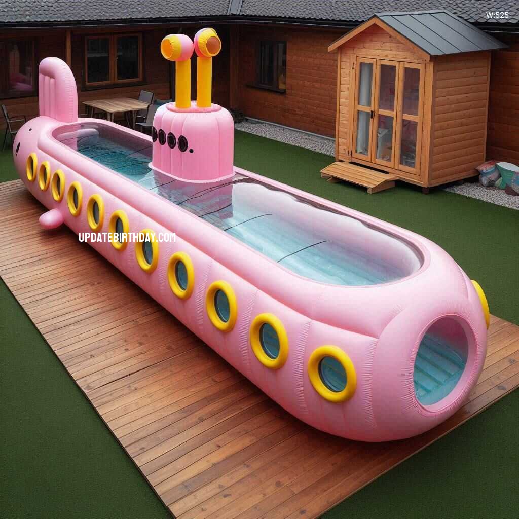 Information about the famous person Make a Splash with a Submarine-Shaped Inflatable Swimming Pool: Dive into Fun!