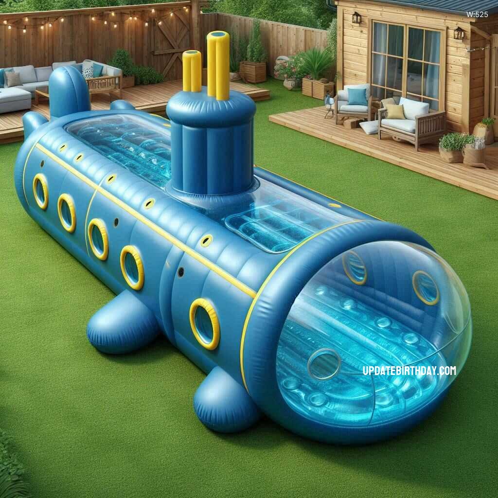 Information about the famous person Make a Splash with a Submarine-Shaped Inflatable Swimming Pool: Dive into Fun!