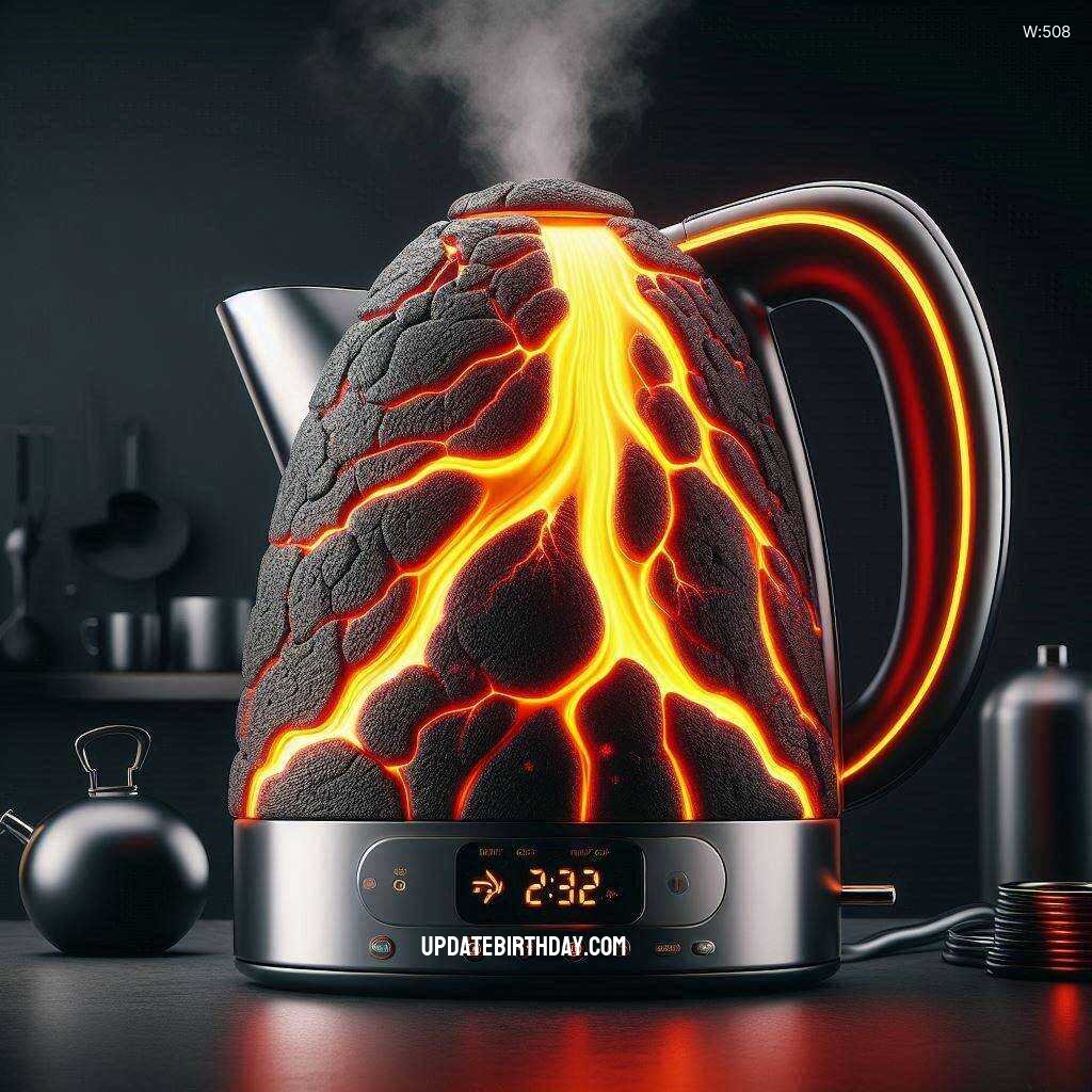 Information about the famous person Boiling with Style: Volcano Shaped Kettle Erupts into Your Kitchen