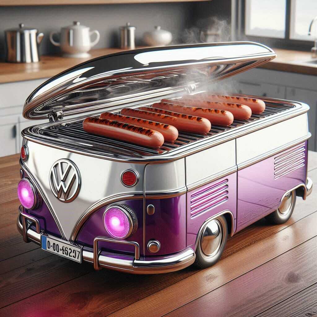 Information about the famous person Cook in Style: Discover the Unique Volkswagen bus Shaped Sausage Cooker