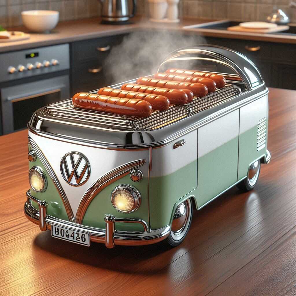 Information about the famous person Cook in Style: Discover the Unique Volkswagen bus Shaped Sausage Cooker