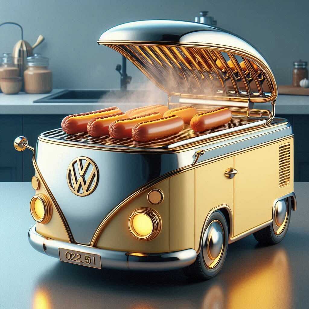 Information about the famous person Cook in Style: Discover the Unique Volkswagen bus Shaped Sausage Cooker