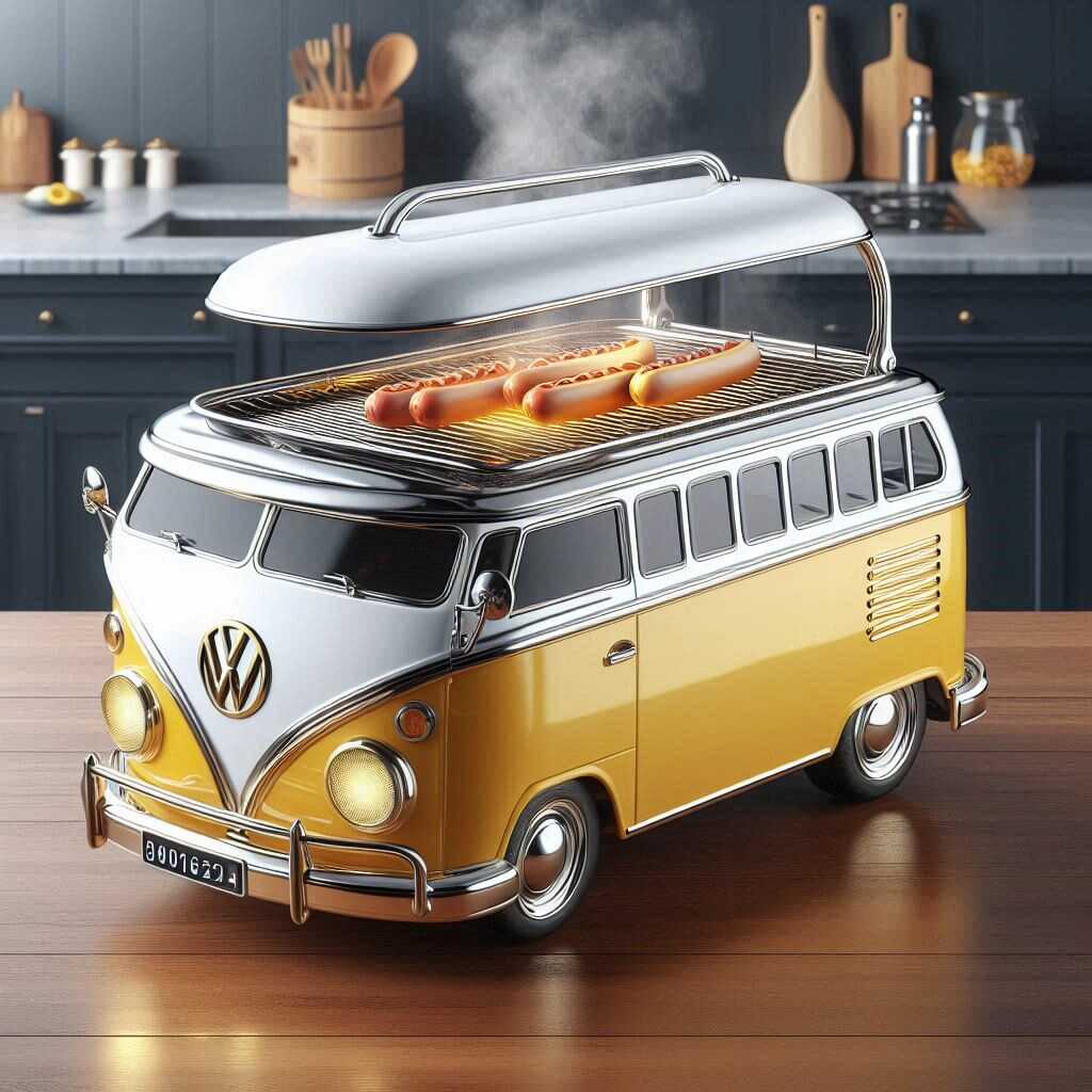 Information about the famous person Cook in Style: Discover the Unique Volkswagen bus Shaped Sausage Cooker