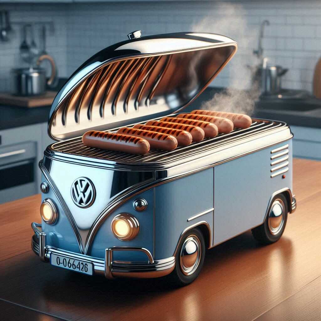 Information about the famous person Cook in Style: Discover the Unique Volkswagen bus Shaped Sausage Cooker